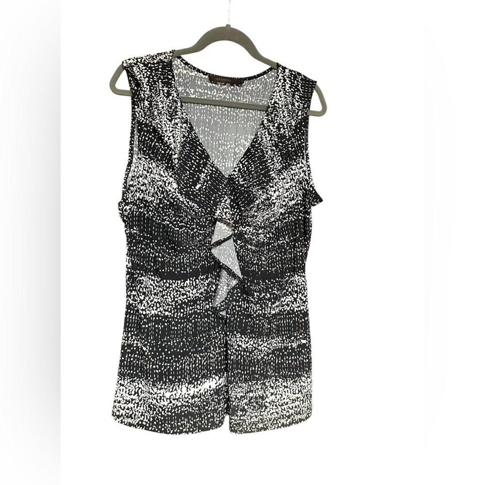 The Limited Black and White Patterned Top
